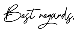 Best regards,
